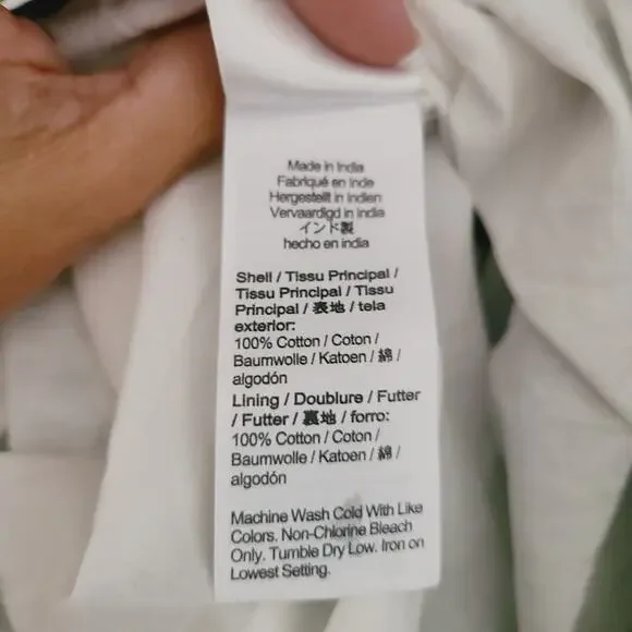 J. Crew Block Print Tiered Maxi Skirt Blue Boho Cotton Size XL - Picture 6 of 9